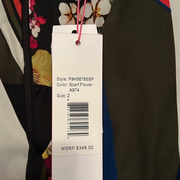 PARKERNY SCARF FLOWER LONG SLEEVE DRESS - Picture 4 of 7